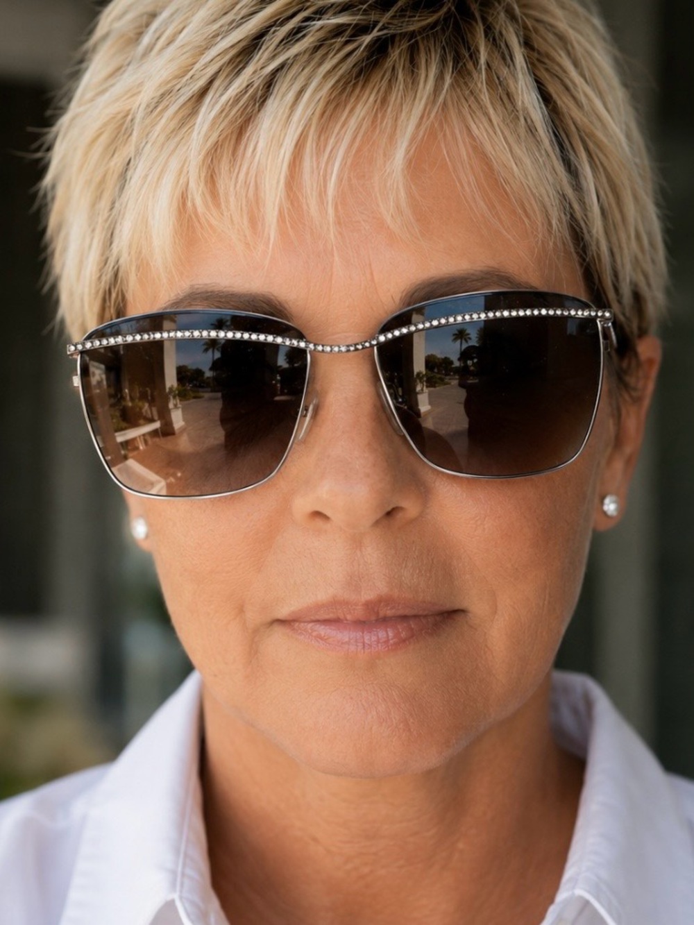 Swarovski SK7006 Rectangular Sunglasses (New)